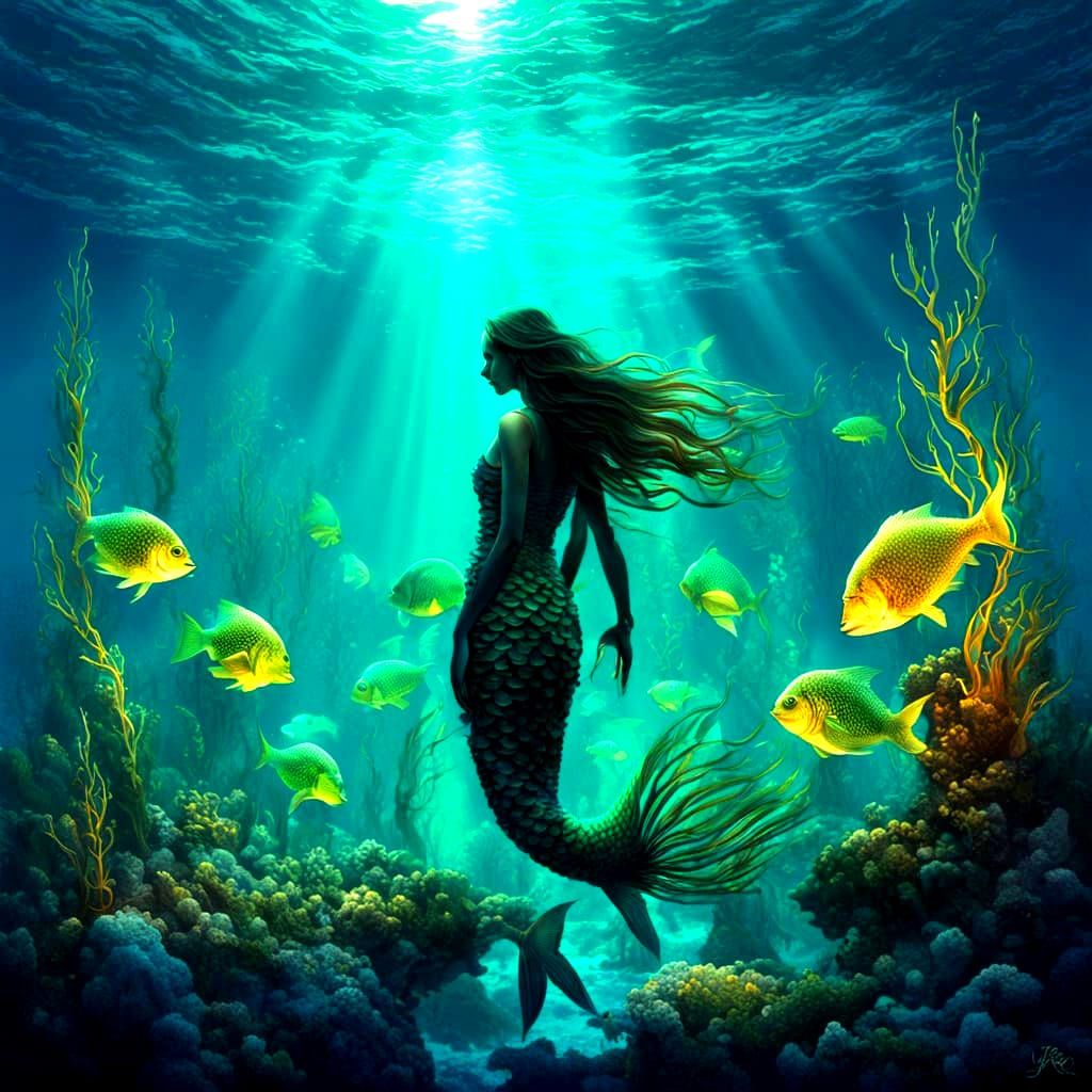 Colorful, Sinister Mermaids Under the Sea