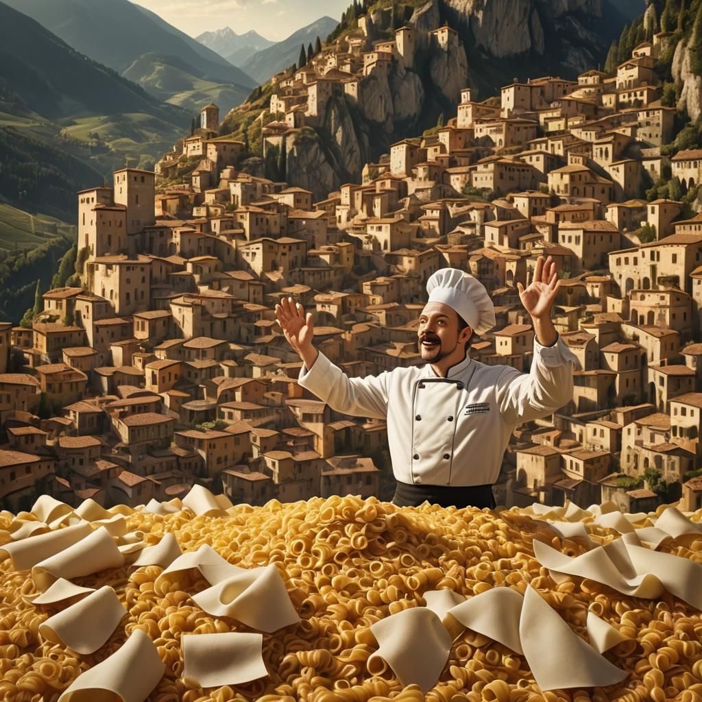 Chef's Pasta Farewell: A Baroque Comedy