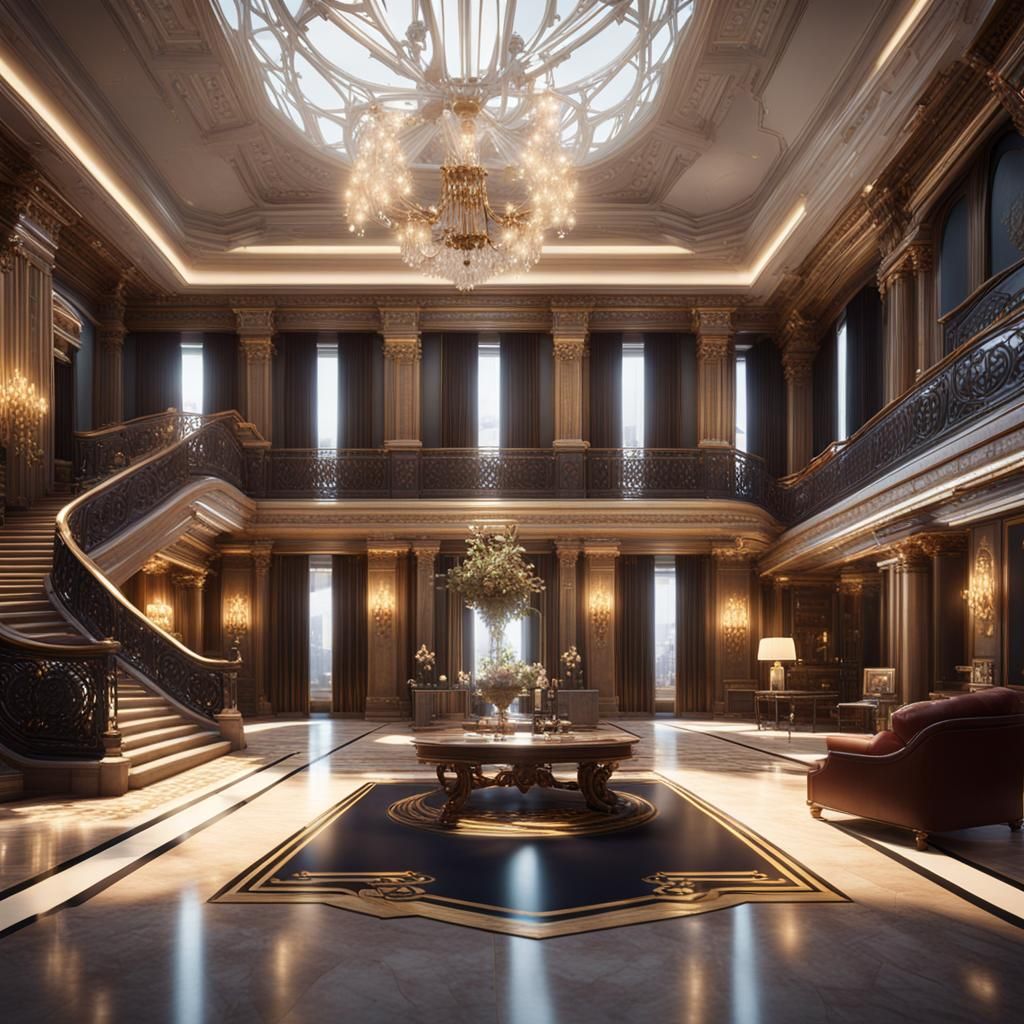 Billionaire's Mansion: 3D Game Cinematic Render