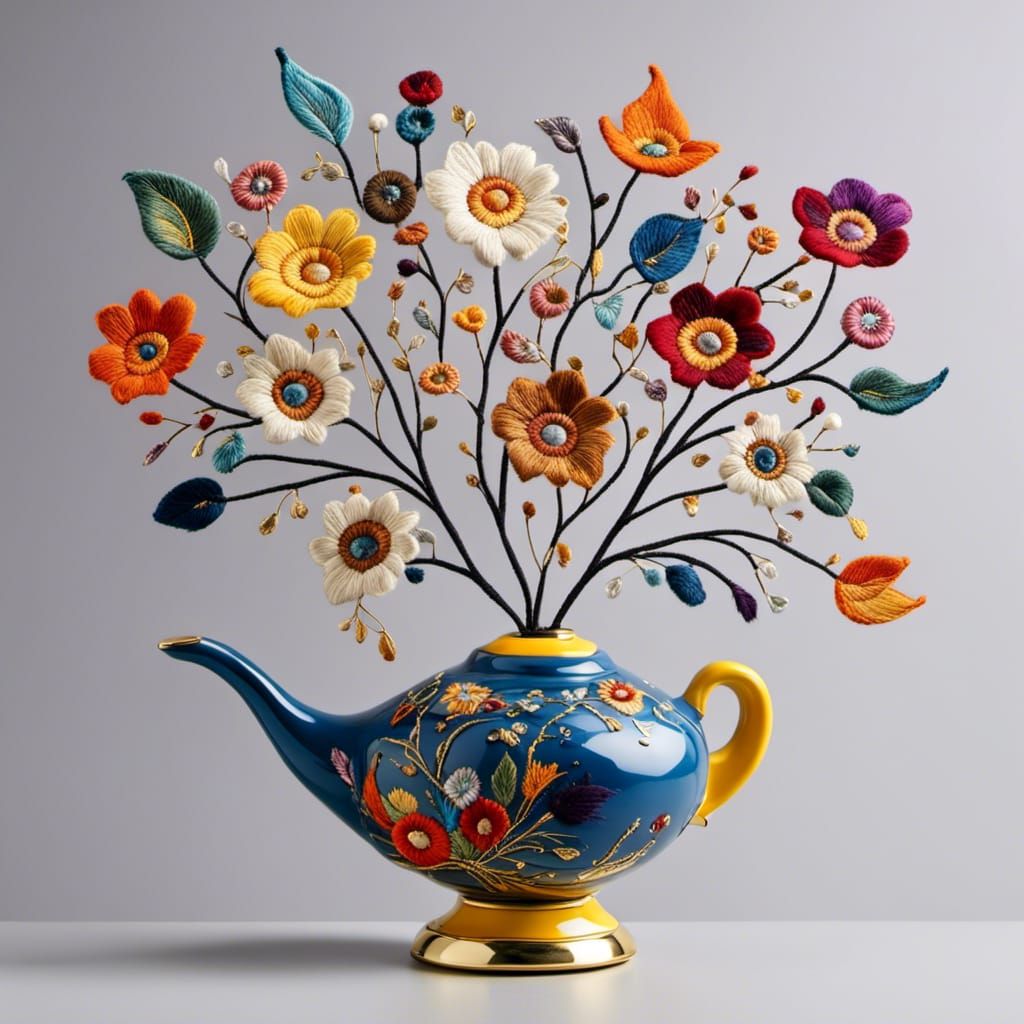 Embroidered Lamp: A Decorative Lighting Design