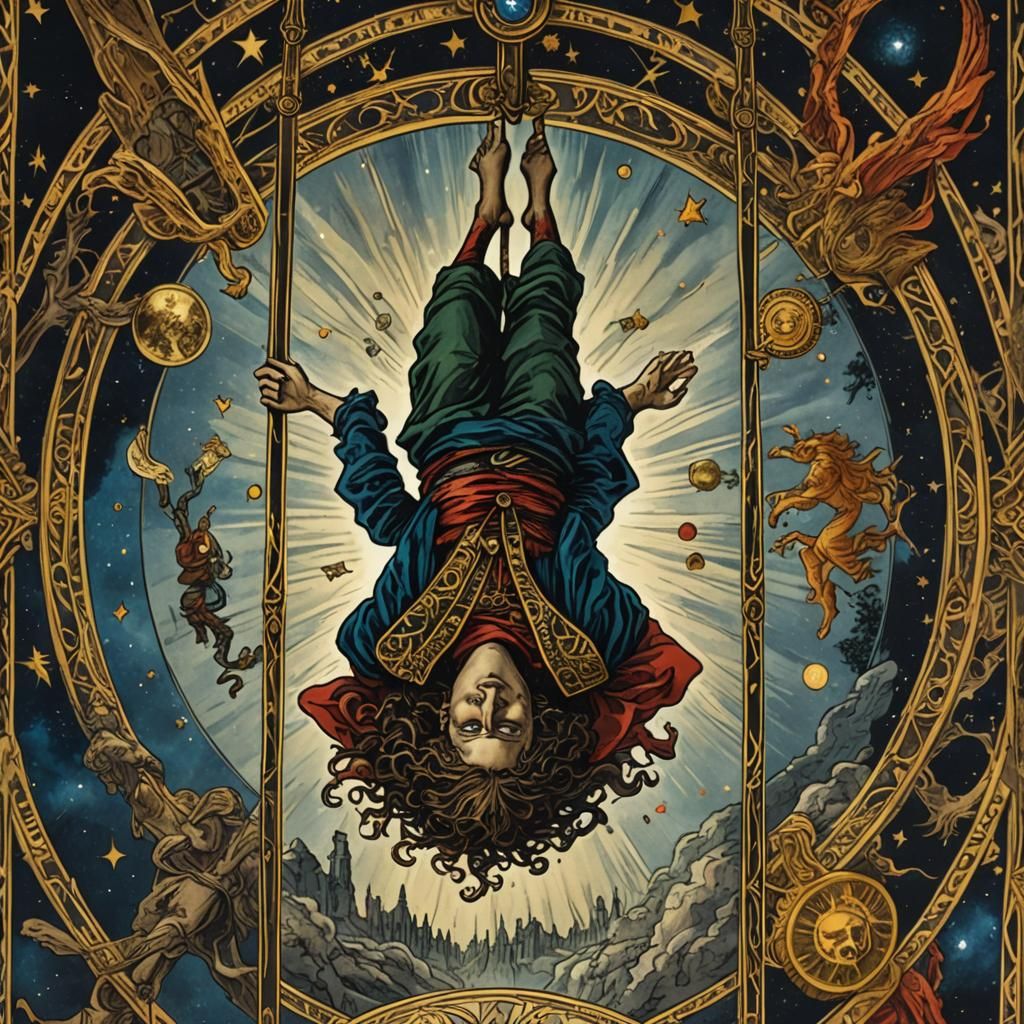 Renaissance Tarot Card: The Hanged Man