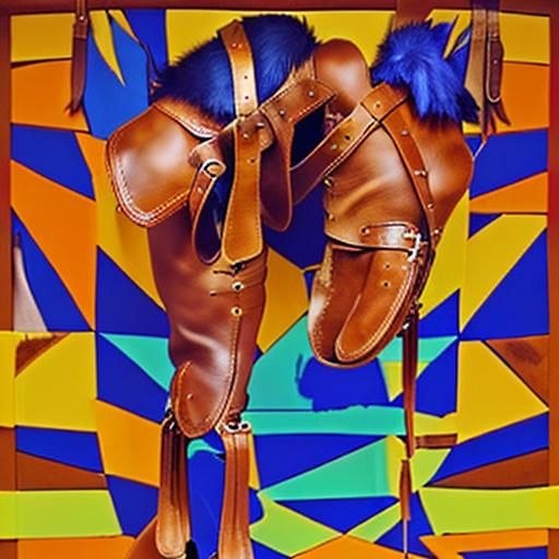 Exquisite Leatherwork: Rawhide and Pelt Masterpiece