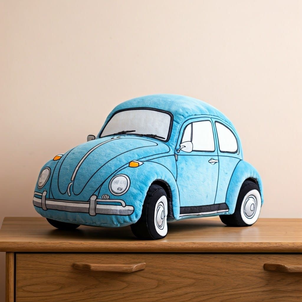 Hyper Realistic VW Beetle Plush Toy Masterpiece