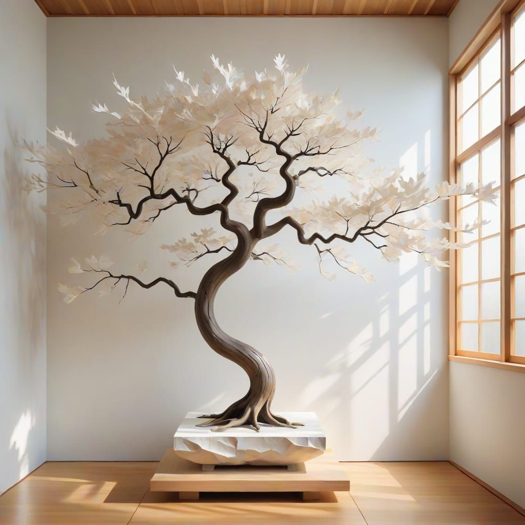 Minimalist Maple Masterpiece in Kyoto Zen Style