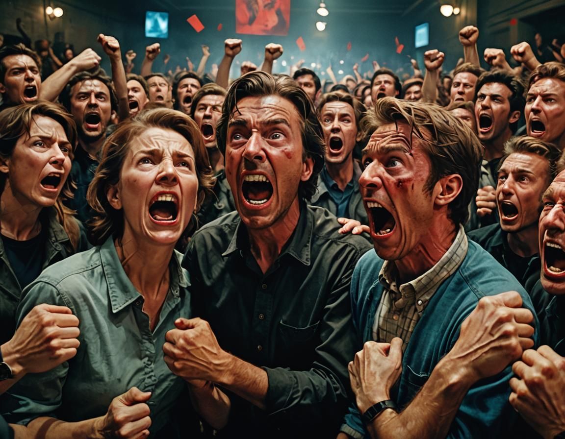 Political Division: A Tumultuous Hall of Screaming