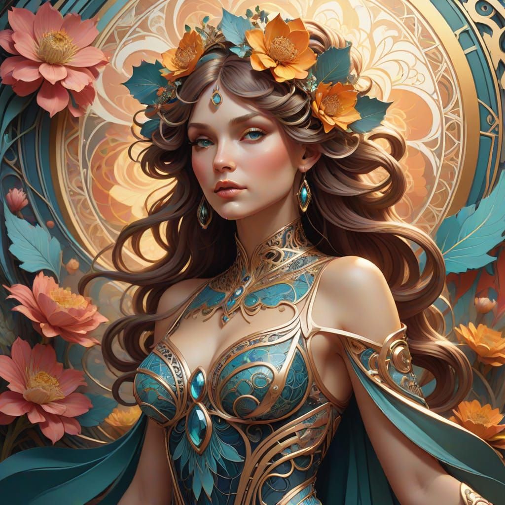 Delicate Flower Unfolds in Iridescent Glory