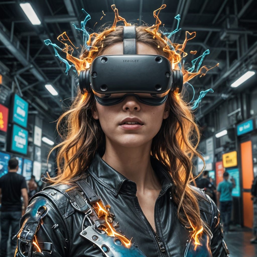 Virtual Reality Bleeds into Reality in a Dystopian Landscape