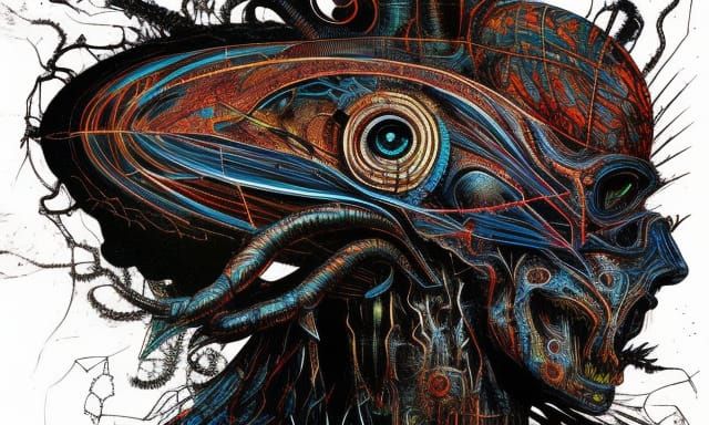 Cybernetic Horror: Super Intelligent Monster Concept Art