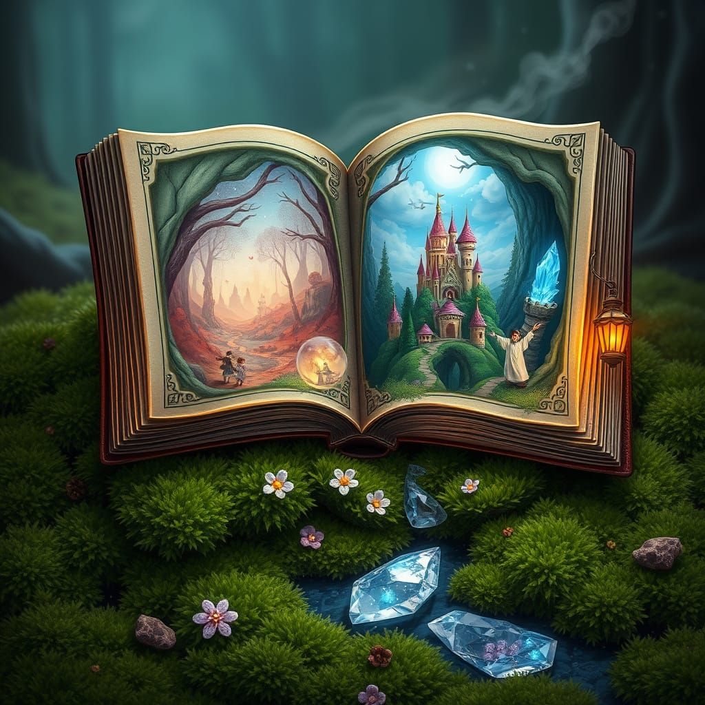 Create a hyper-detailed, enchanting illustration