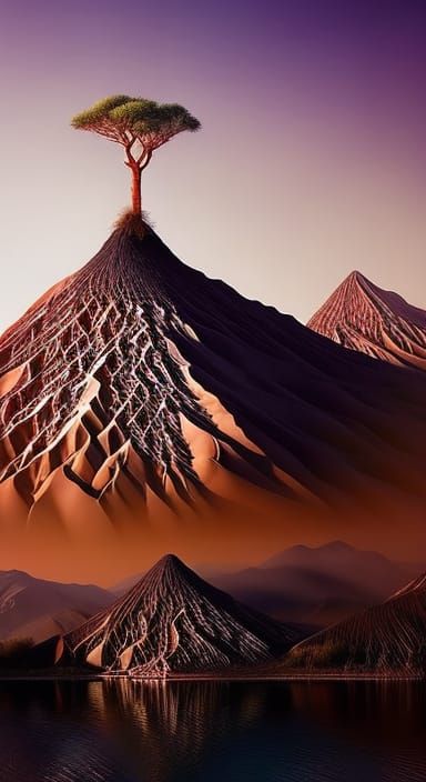 Detailed Cherry Blossom Bouquet in Digital Art Style