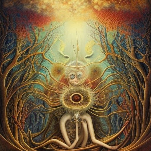 Hauntingly Beautiful Dreamscape in Oil on Canvas