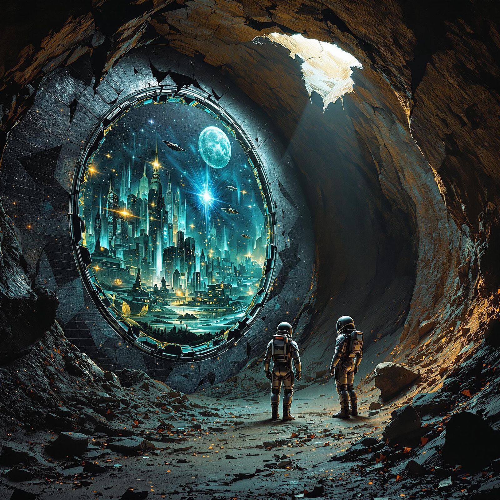 Ancient Alien Mosaic Depicts Cosmic Battle in Atmospheric Ca...