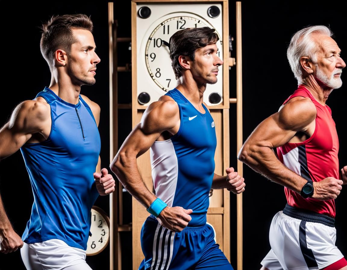 Three Runners Across Time With Multiple Clocks