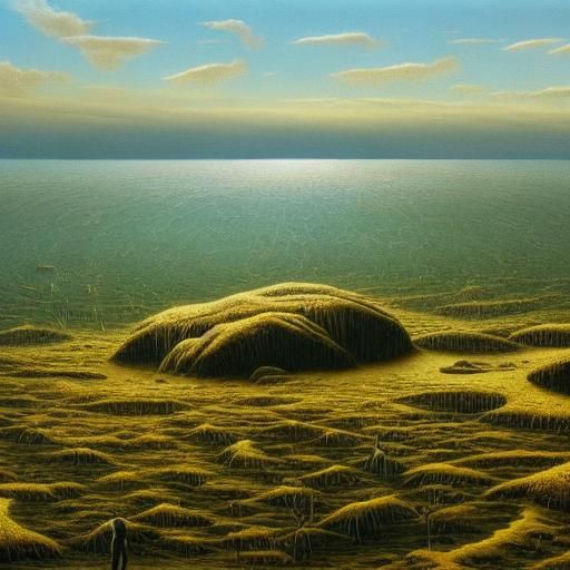 Surreal Renaissance Painting of Disfigured Figure