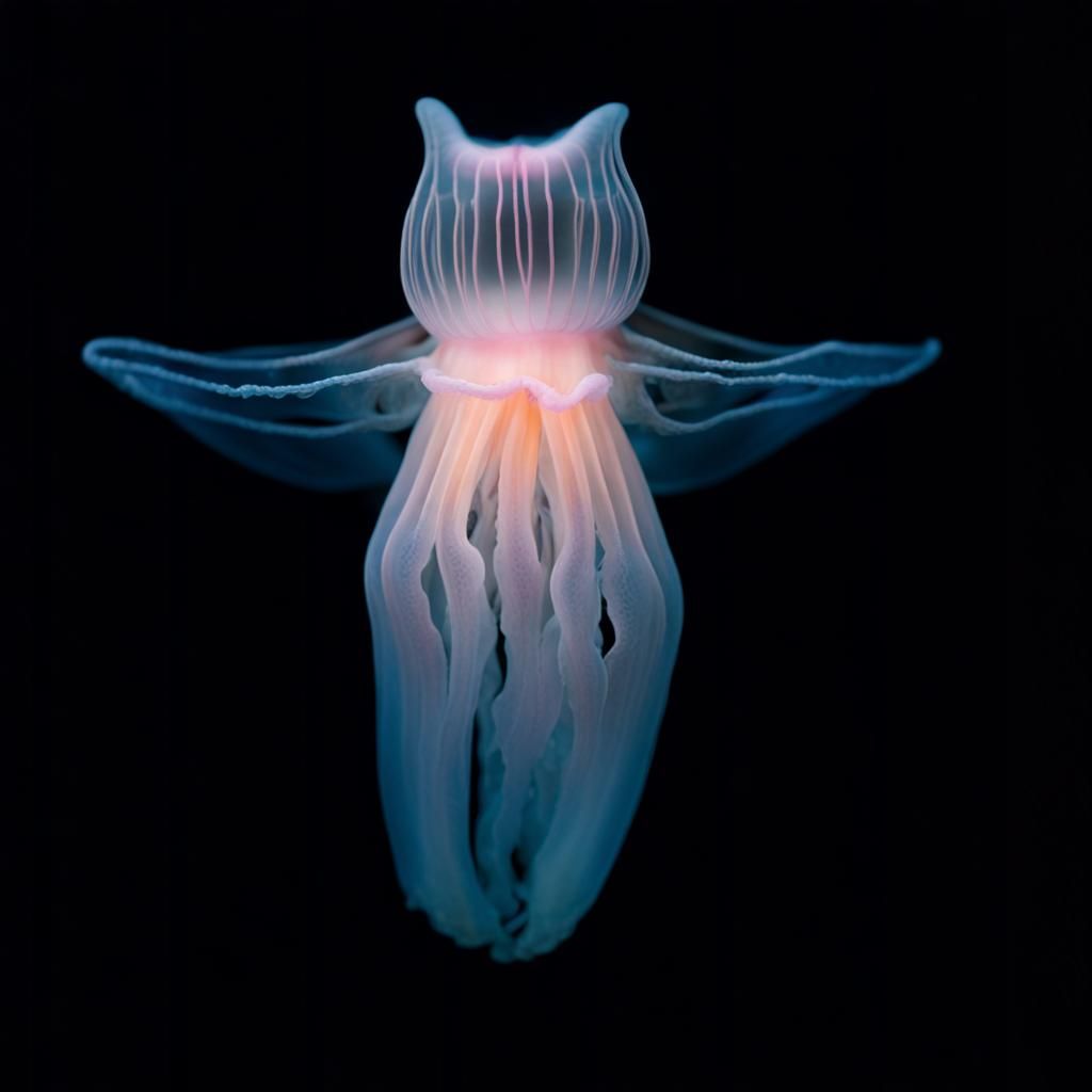 Pink Jellyfish Close-Up