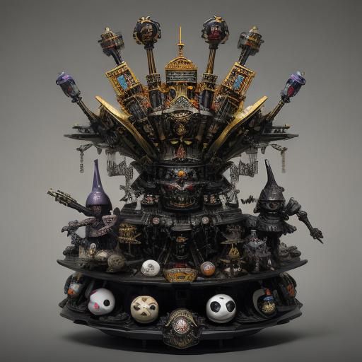 Interstellar Toy Emperor Rabbit in Expressionist Style