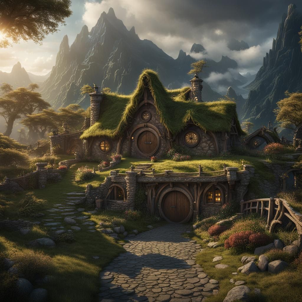 The Hobbit: Detailed Matte Painting in 8k Resolution