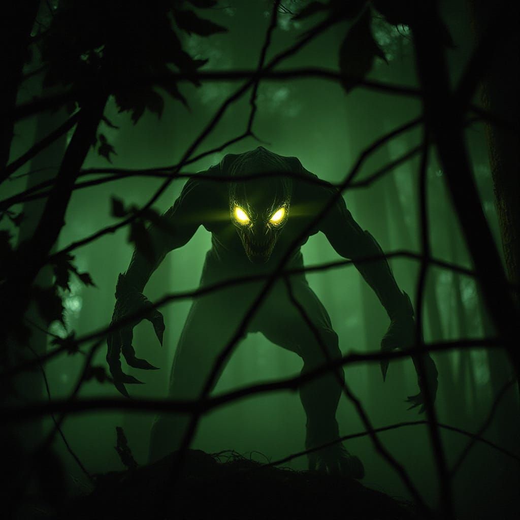 Mysterious Forest Lurker Emerges in Biomechanical Horror Sty...