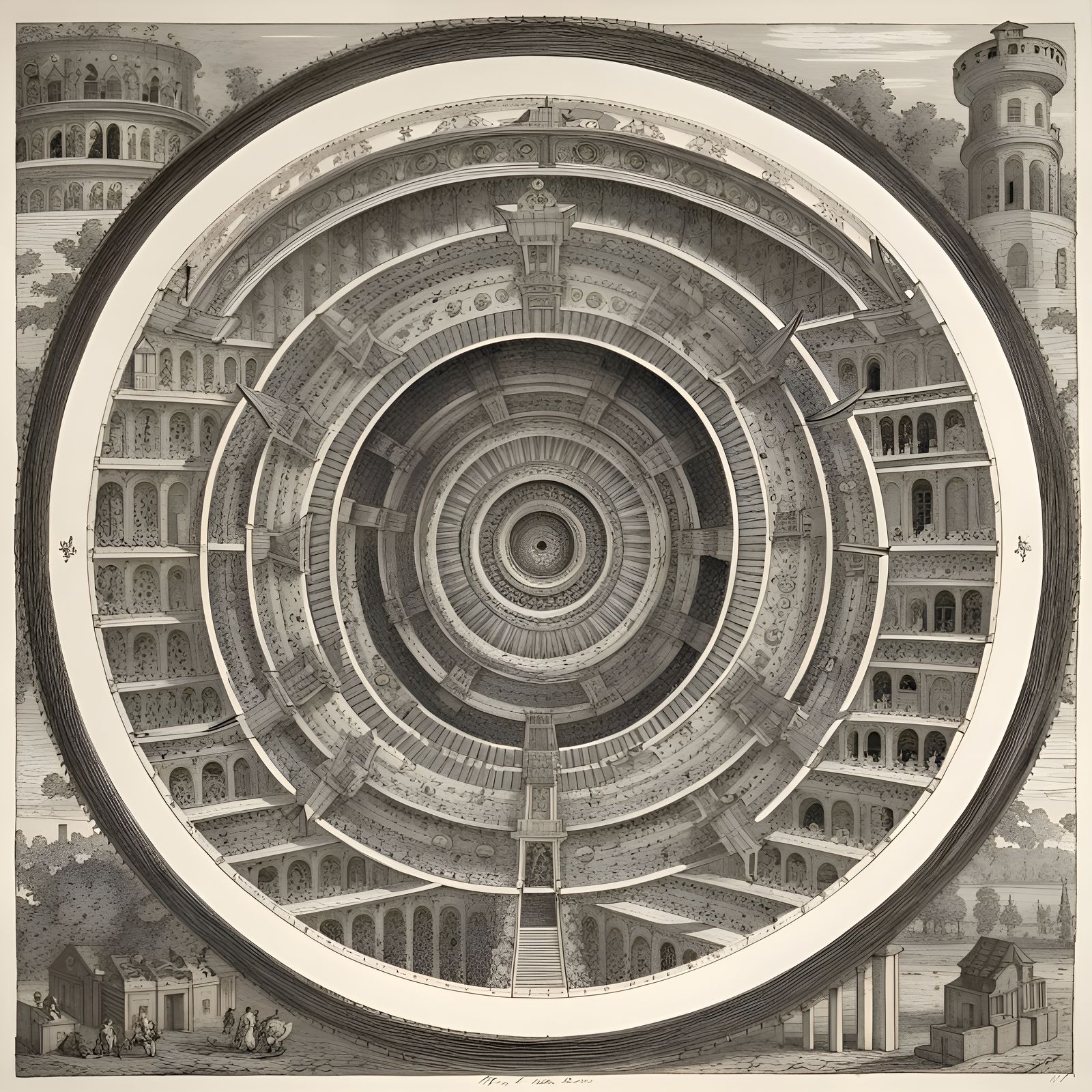 Imaginary Prison (etching) – Homage to Piranesi, born #OnThisDay (4 October 1720)