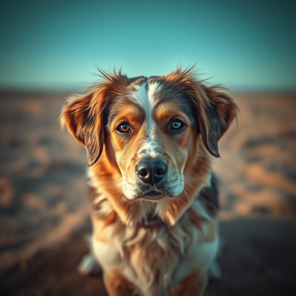 Technicolor Portrait of a Retriever in Luxuriant 4K Resoluti...