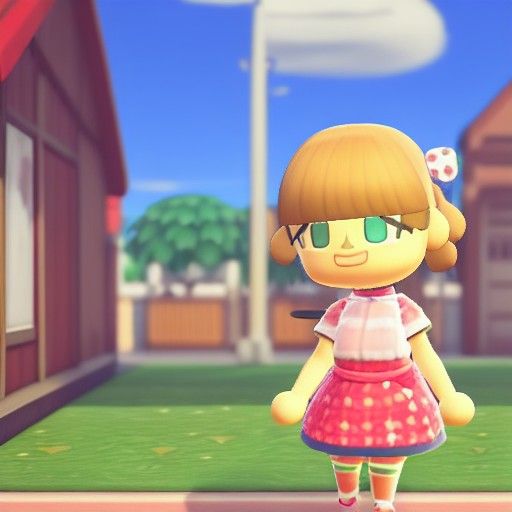 Anime Girl in Animal Crossing Lingerie