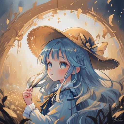 19th Century Aristocrat Portrait in Oil Painting Style