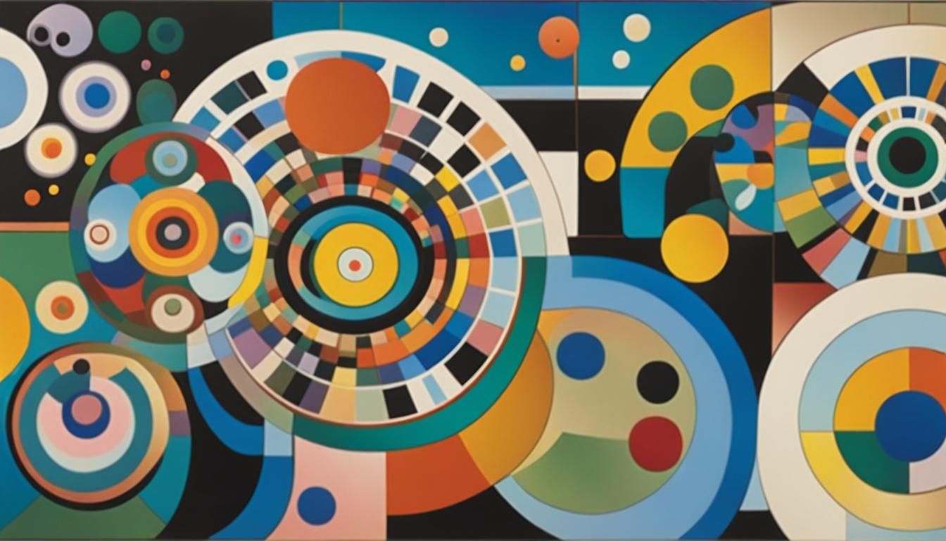 Surreal Garden River in Takashi Murakami Style