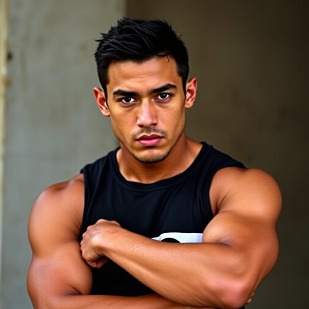 Philippine Actor and Athlete in Superhero-Like Form
