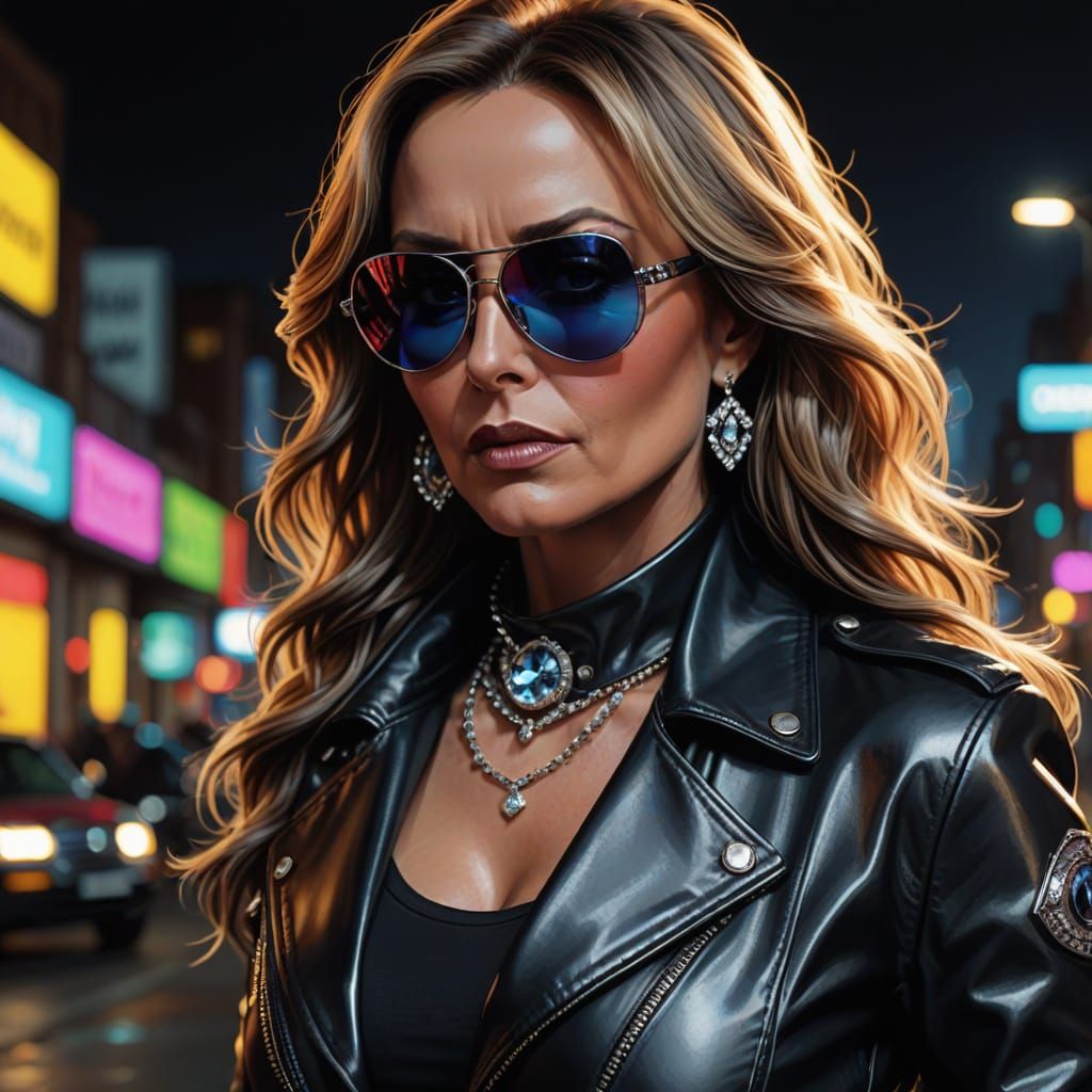 Vivid Biker Chick in High-Stakes Heist