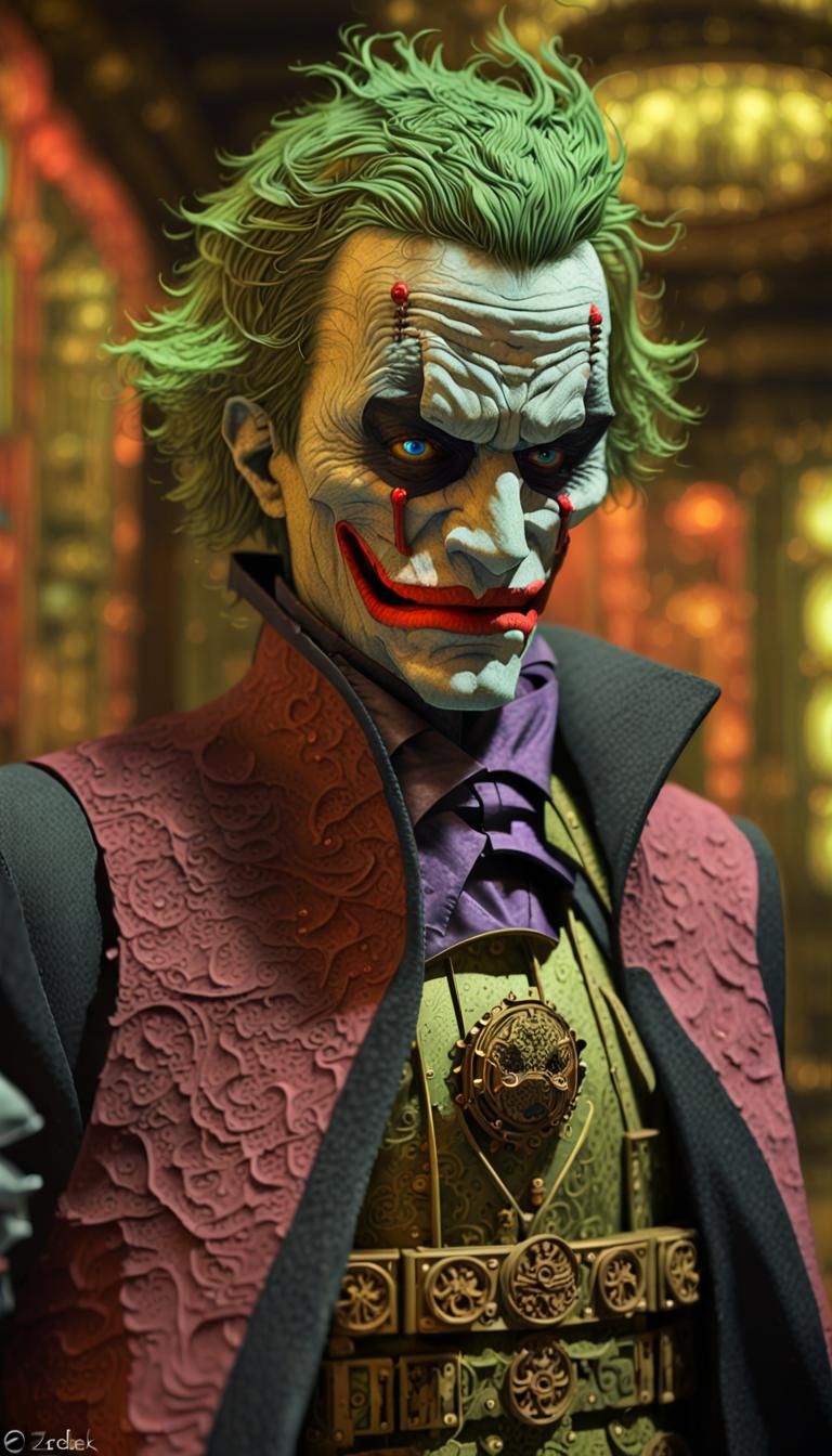 Menacing Joker Automaton by Beksiński