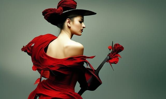 Musical Instruments in Surrealist Style