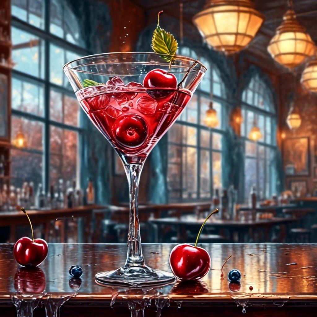 Cherry cocktail