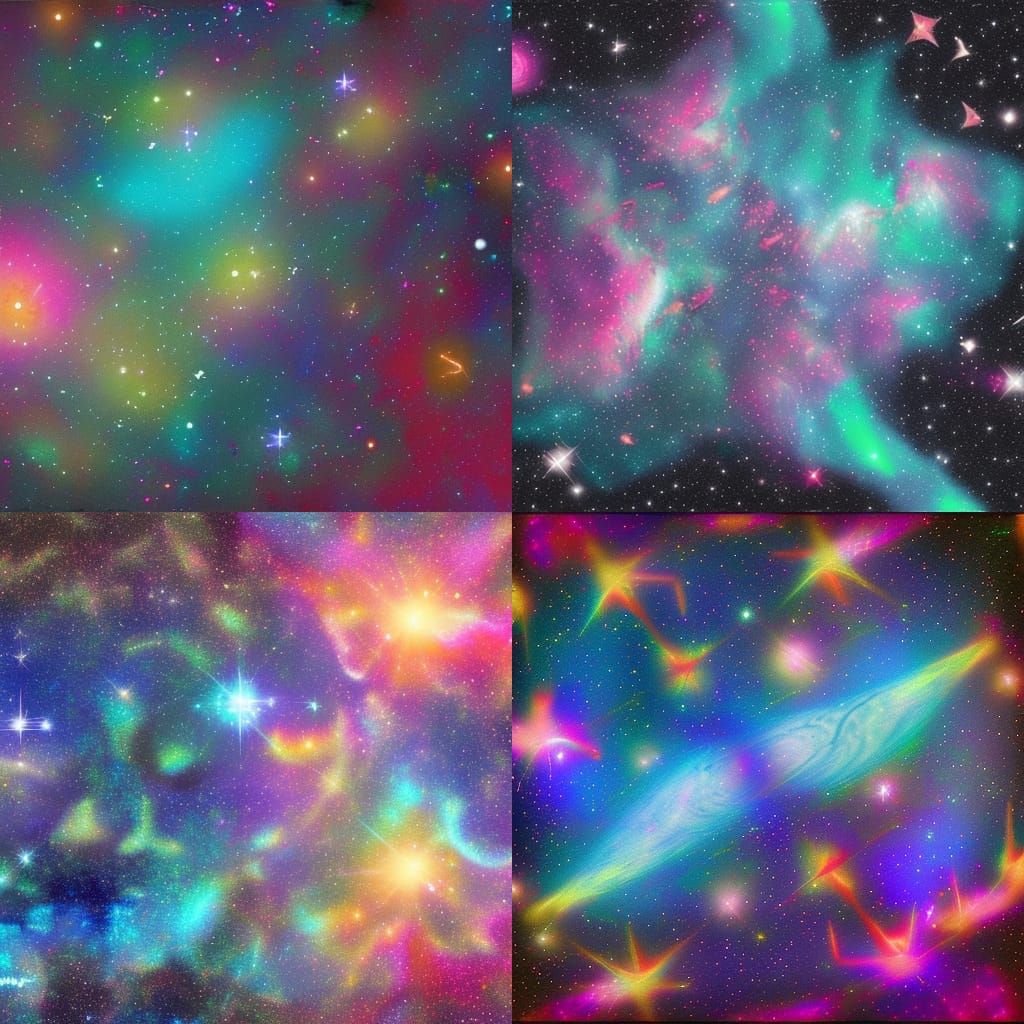 Holographic Cosmic Illustration of Stars and Galaxies