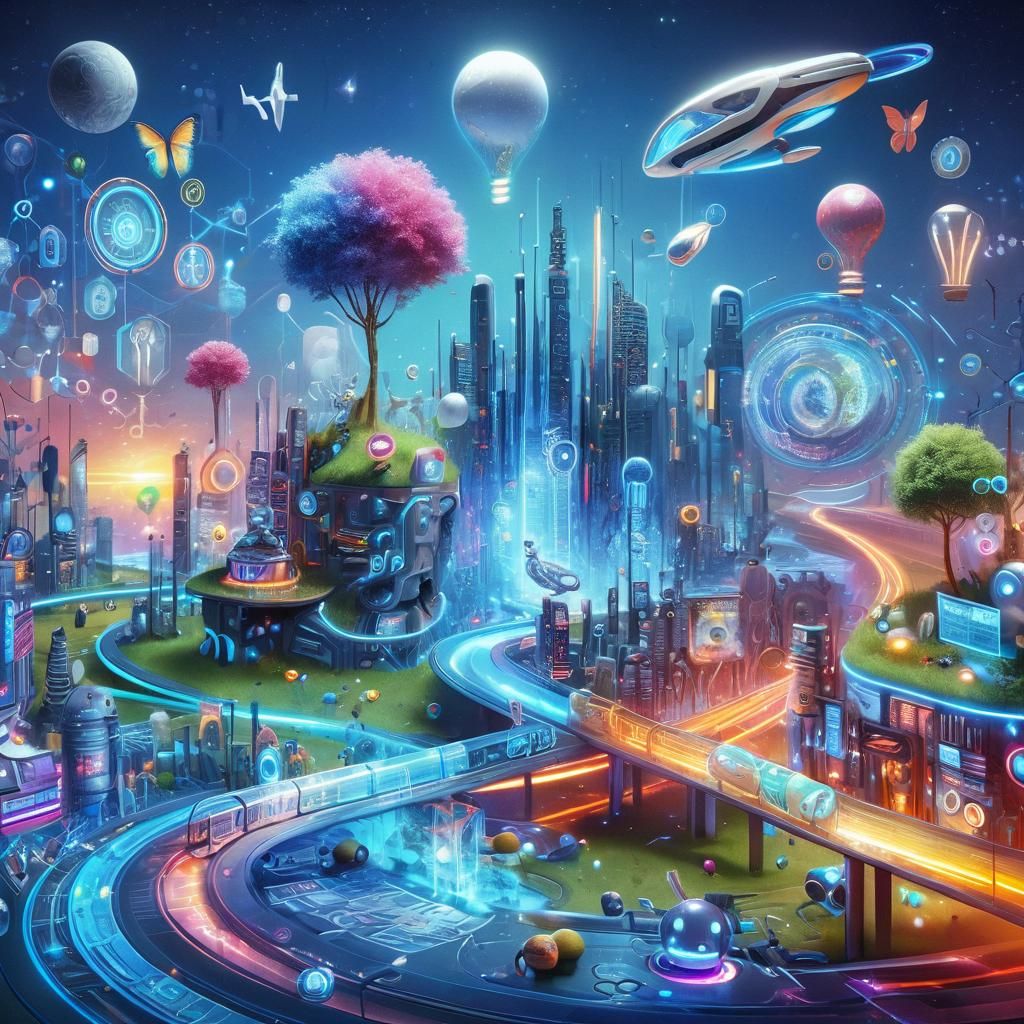 Concept art of an AI designed solely for imagination