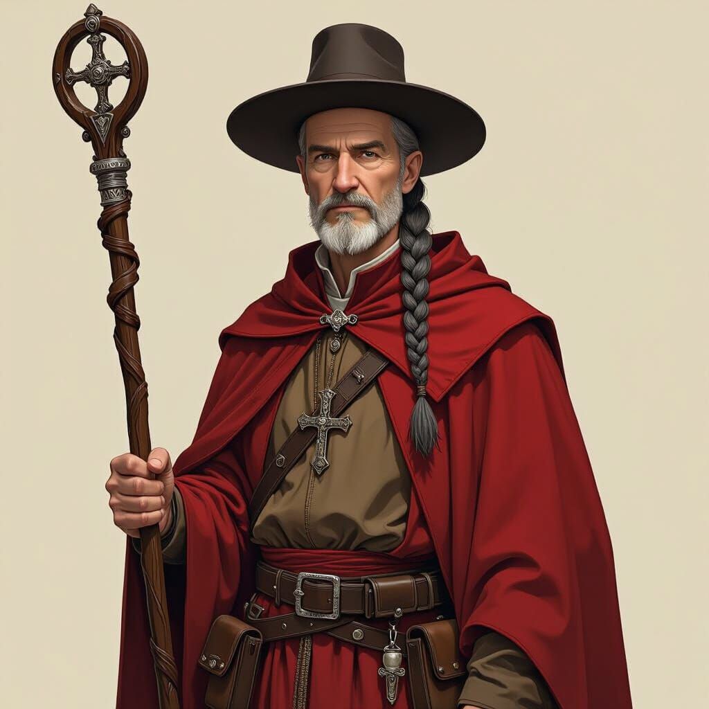 Fedor, Prior of Vindr, in Dramatic Concept Art Style