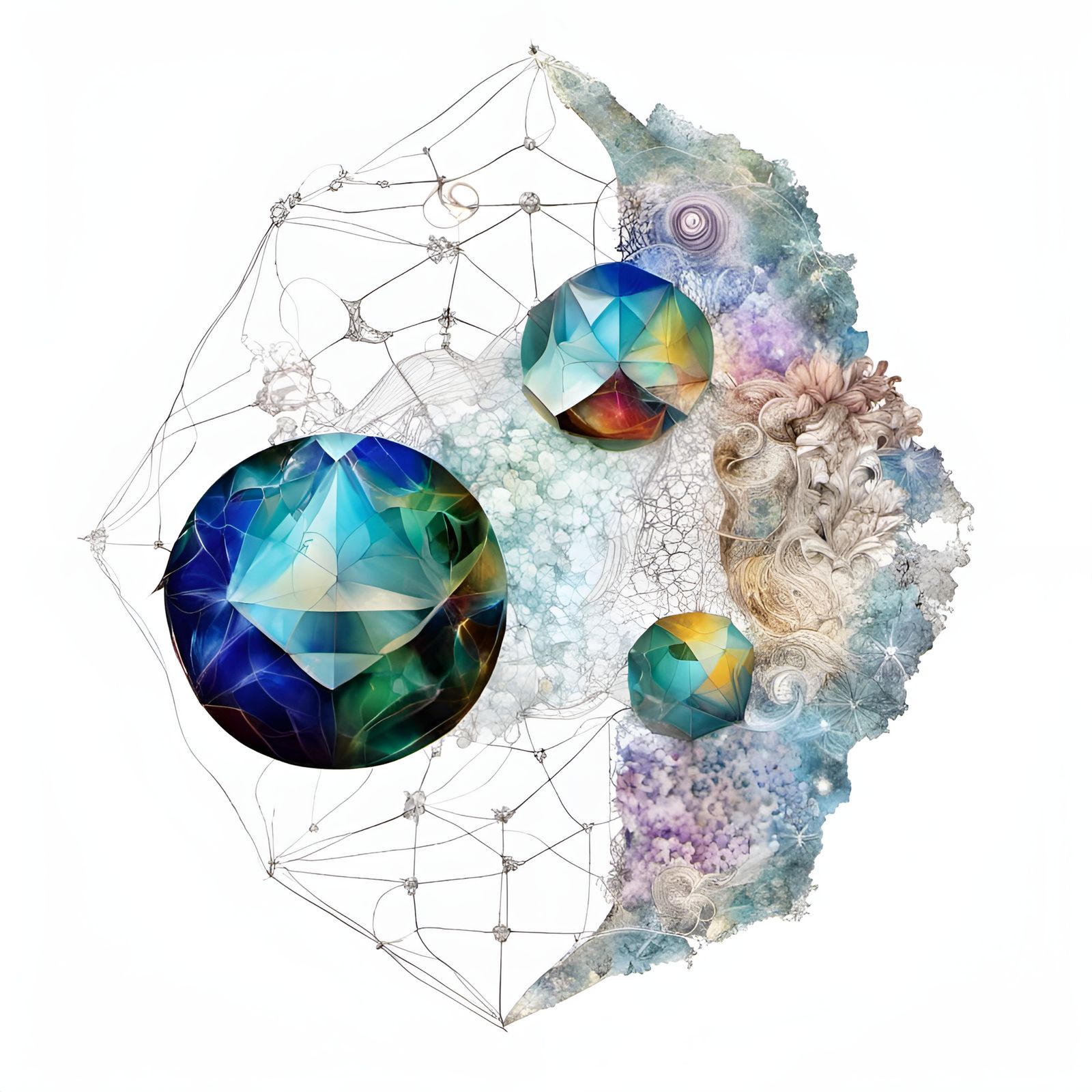 Quantum Zentangle with Druidic Runes and Fractal Elements