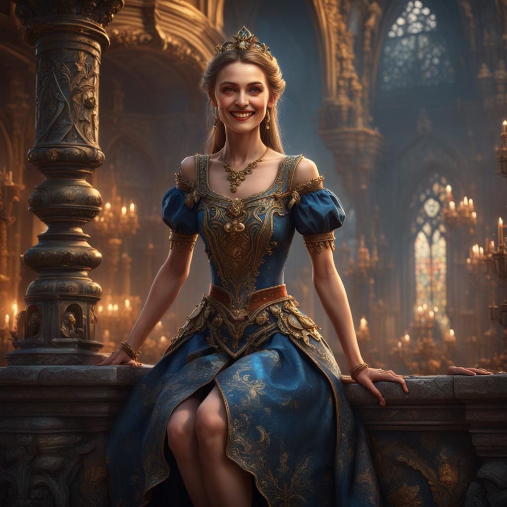 Ukrainian Princess in Detailed Fantasy Art