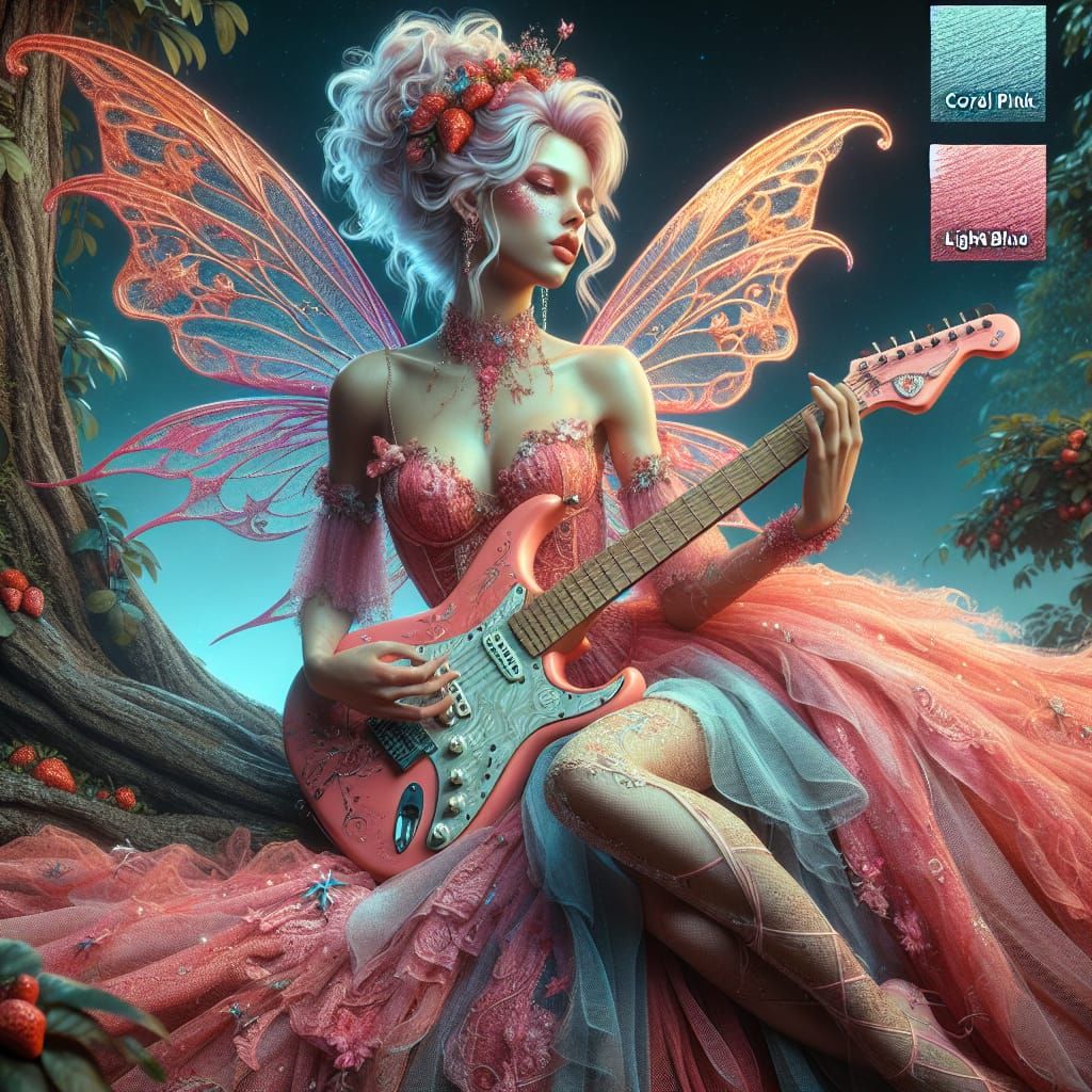 1990s Fairy Rock Star Concept Art