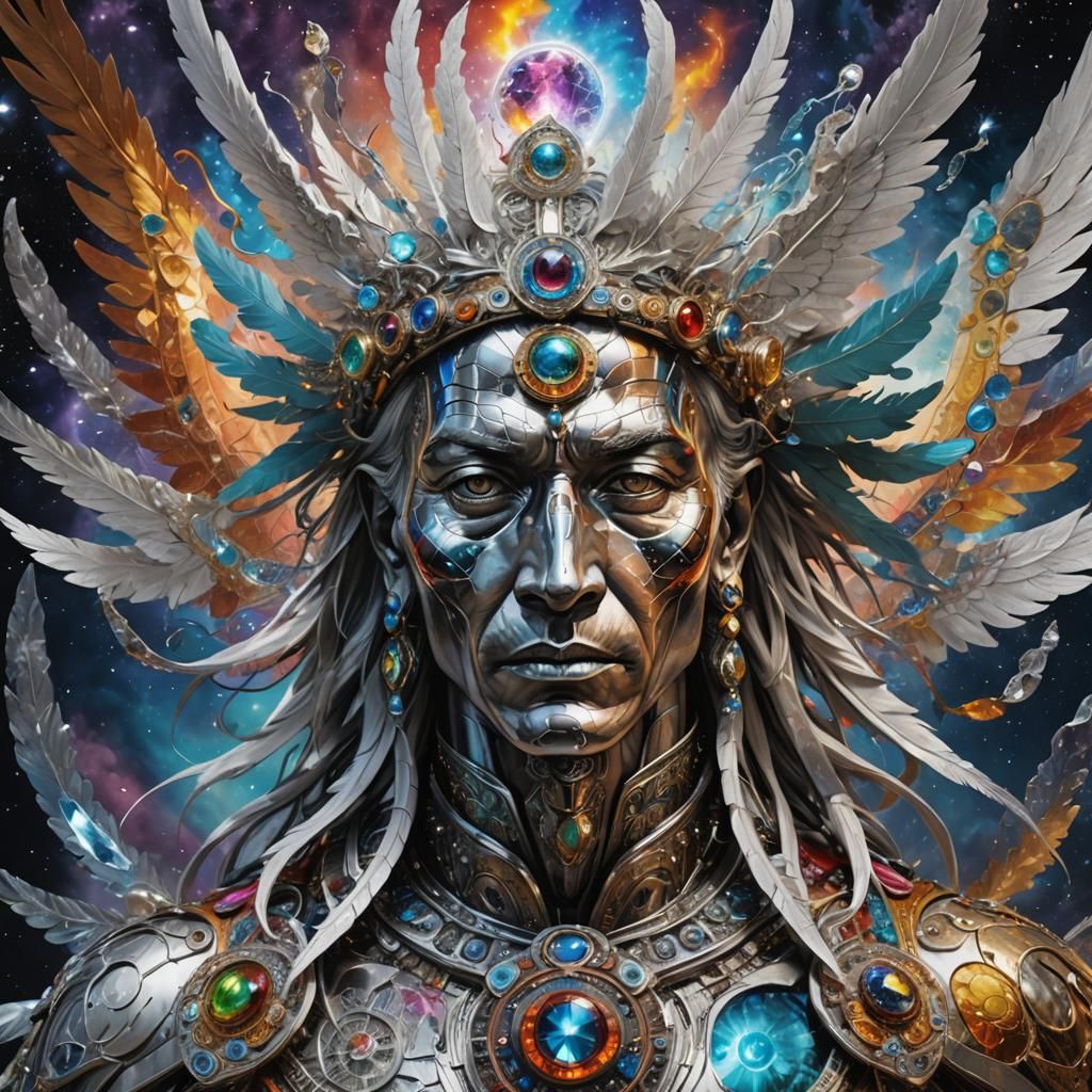 Spectronic Angel: A Native Medicine Man in Metal