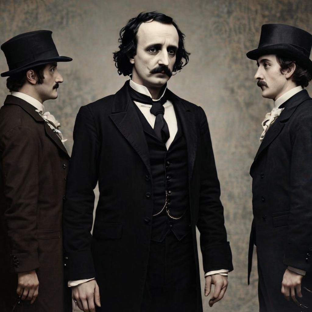 Eerie Doppelganger Encounter in a Gothic Manor