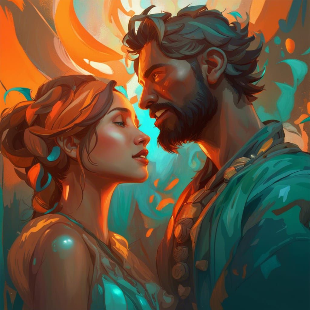 Singing Duet: Art Nouveau Concept Art