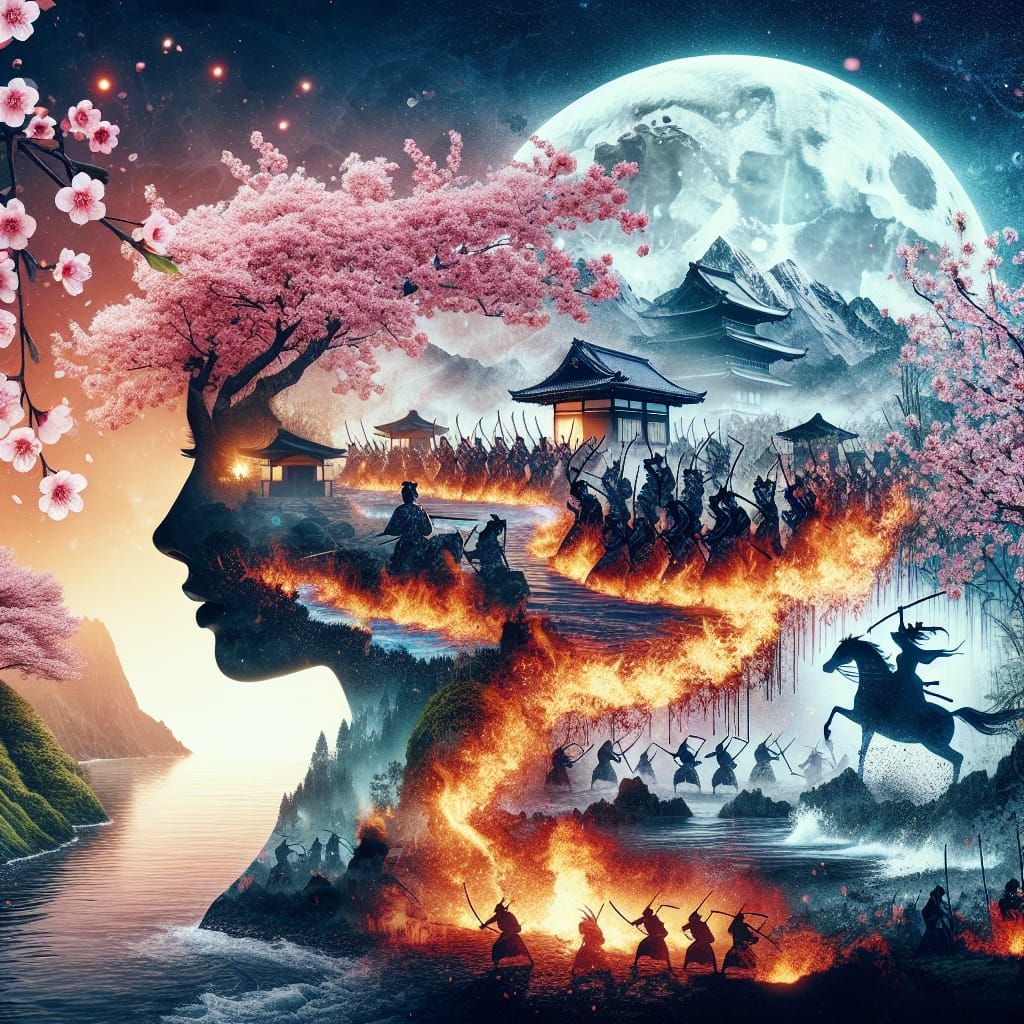 Double exposure, dual exposure!! Front view: The beautiful J...