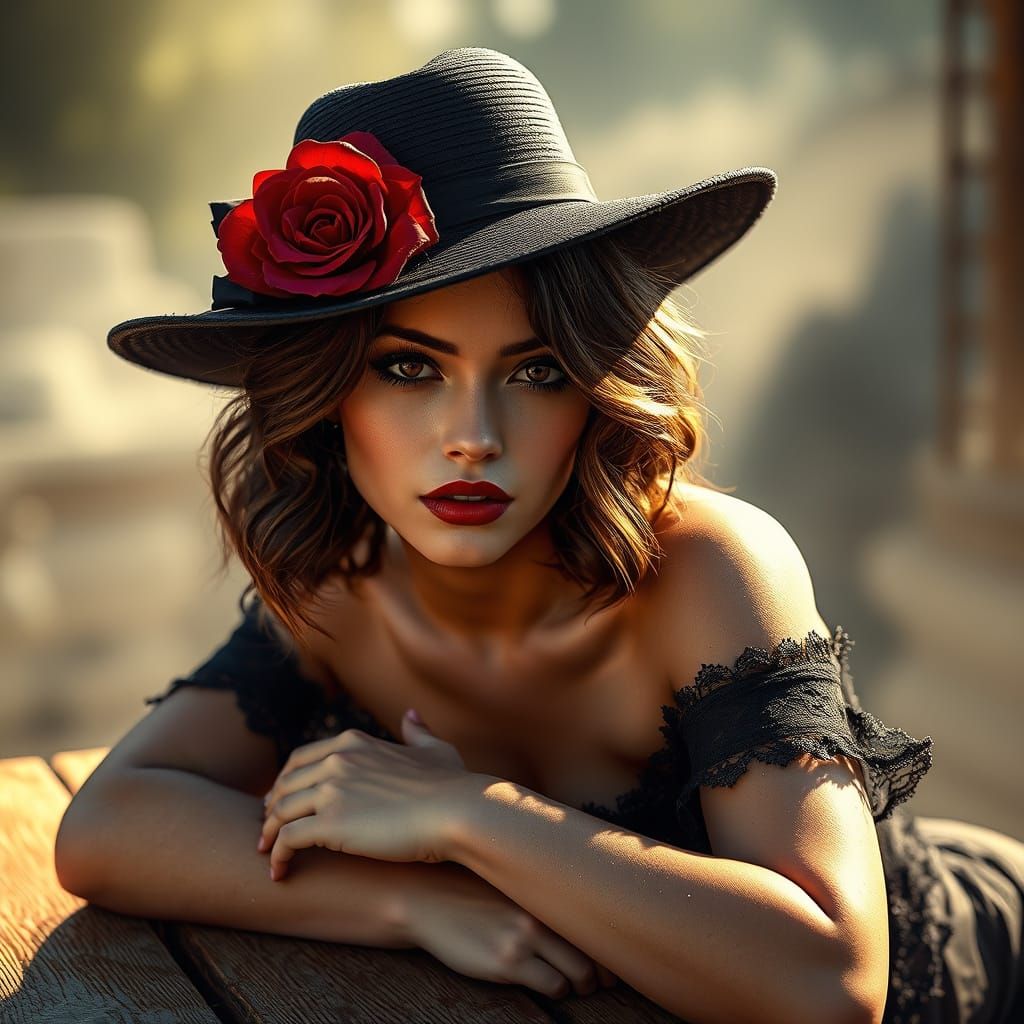 Ethereal Fantasy Portrait in Rich, Vibrant Colors