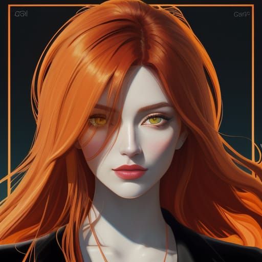 High-Contrast Rotoscoped Portrait in Autumnal Hues