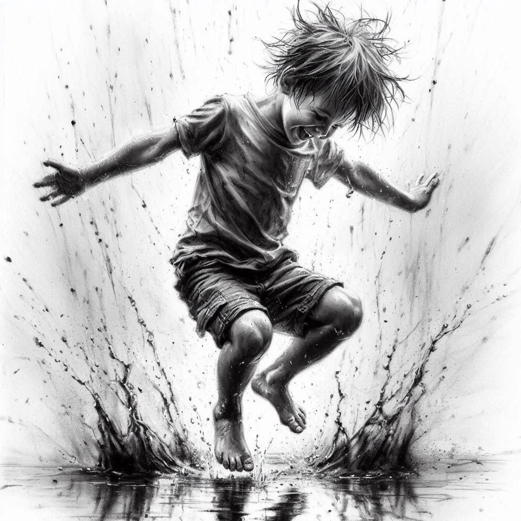 Classic Charcoal Drawing