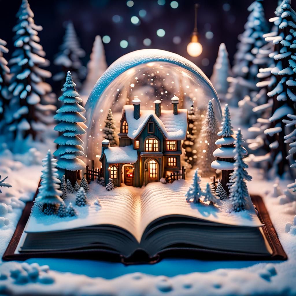 Magical Christmas Pop-Up World in 3D Detail