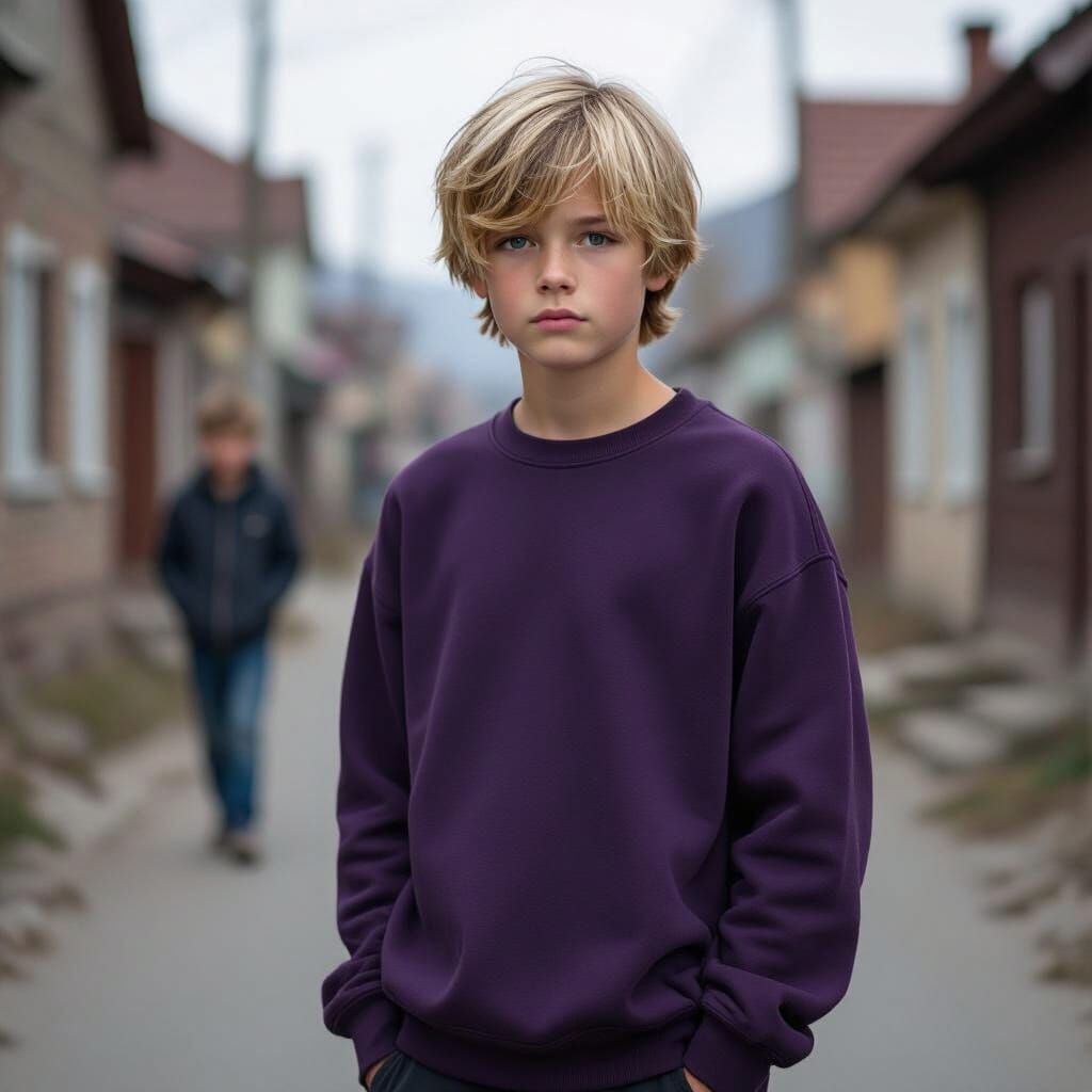 Lost Boy Found in East Europe, Hyperrealistic Style