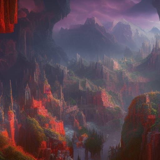 Fantastical Lost City Concept Art