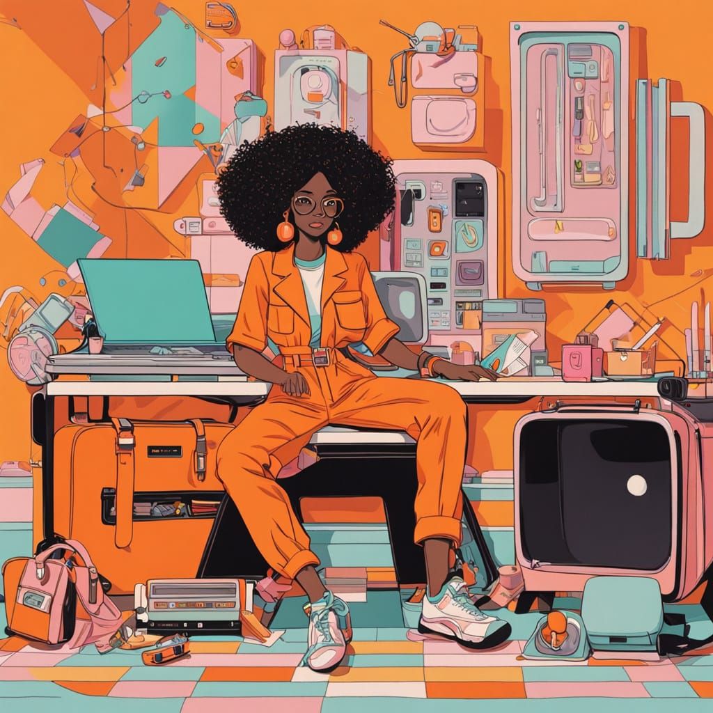 Collectible Action Figure Box in Vibrant Pastel Colors