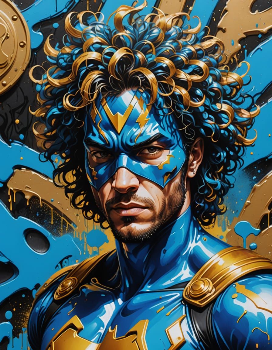 Rem Lezar in Vibrant Street Art Style